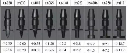 ISO9001 Black CN400 Samsung Nozzle SMT Machine Parts
