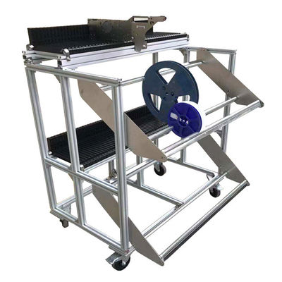 W600mm Stainless Steel Feeder Cart , Double Layers Fuji Cart