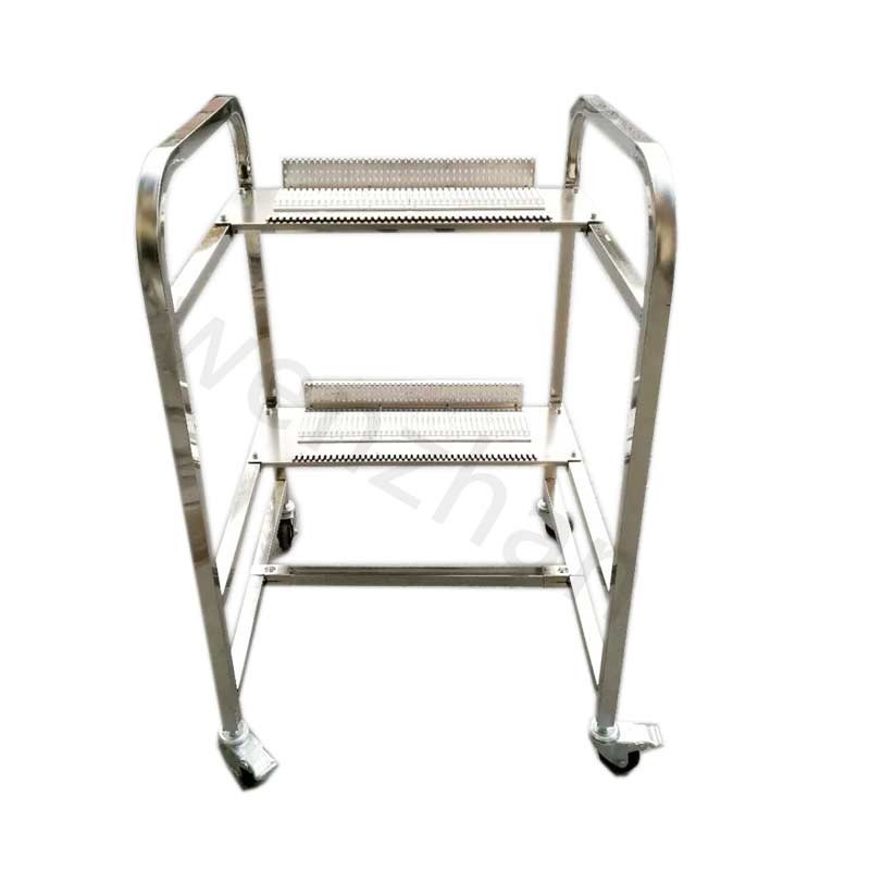 Aluminum Alloy JUKI SMT Feeder Carts 2 Layers With Omni Directional Wheel